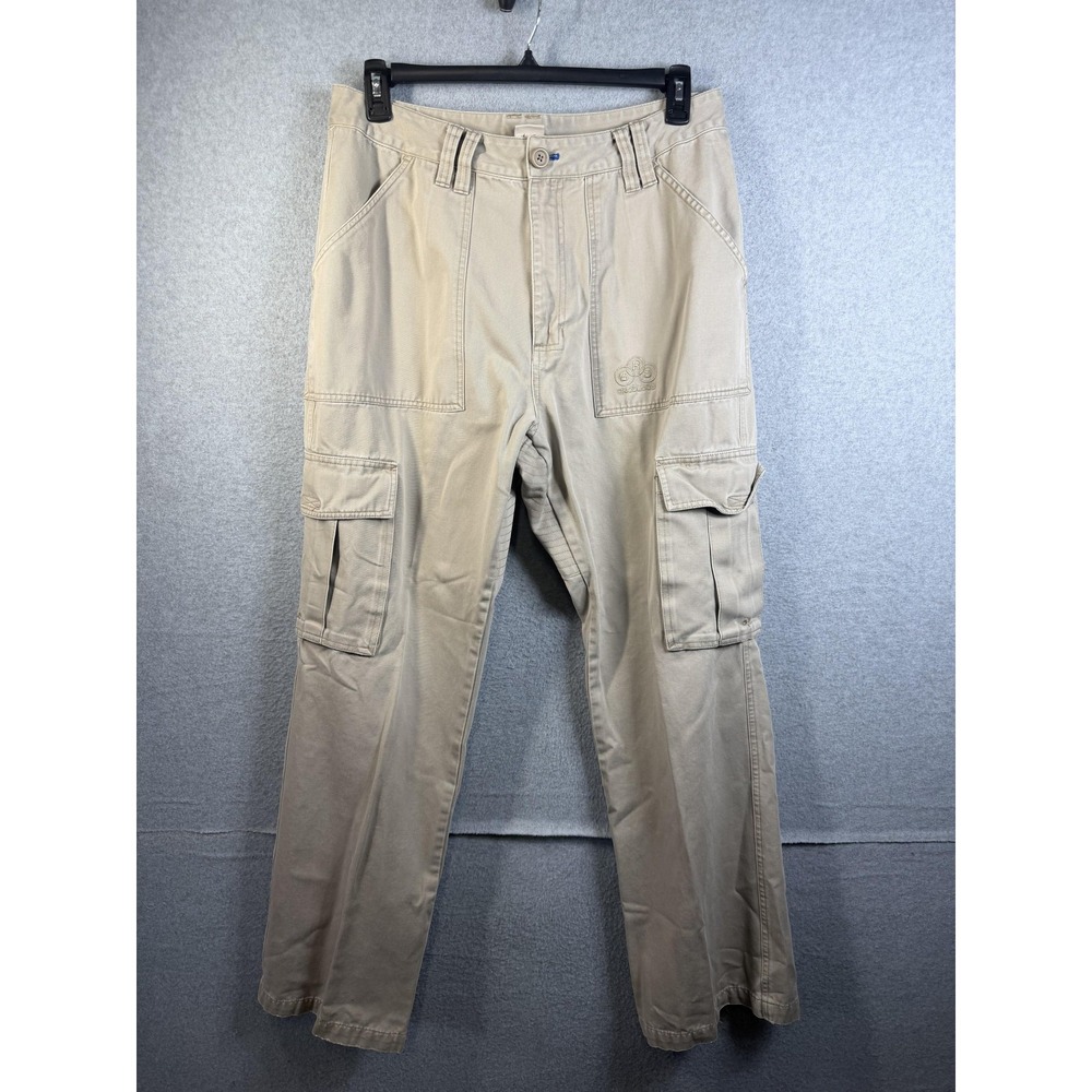 Nike Cargo Pants Mens 34 M Beige BRS Products Relaxed Fit Straight Leg Canvas